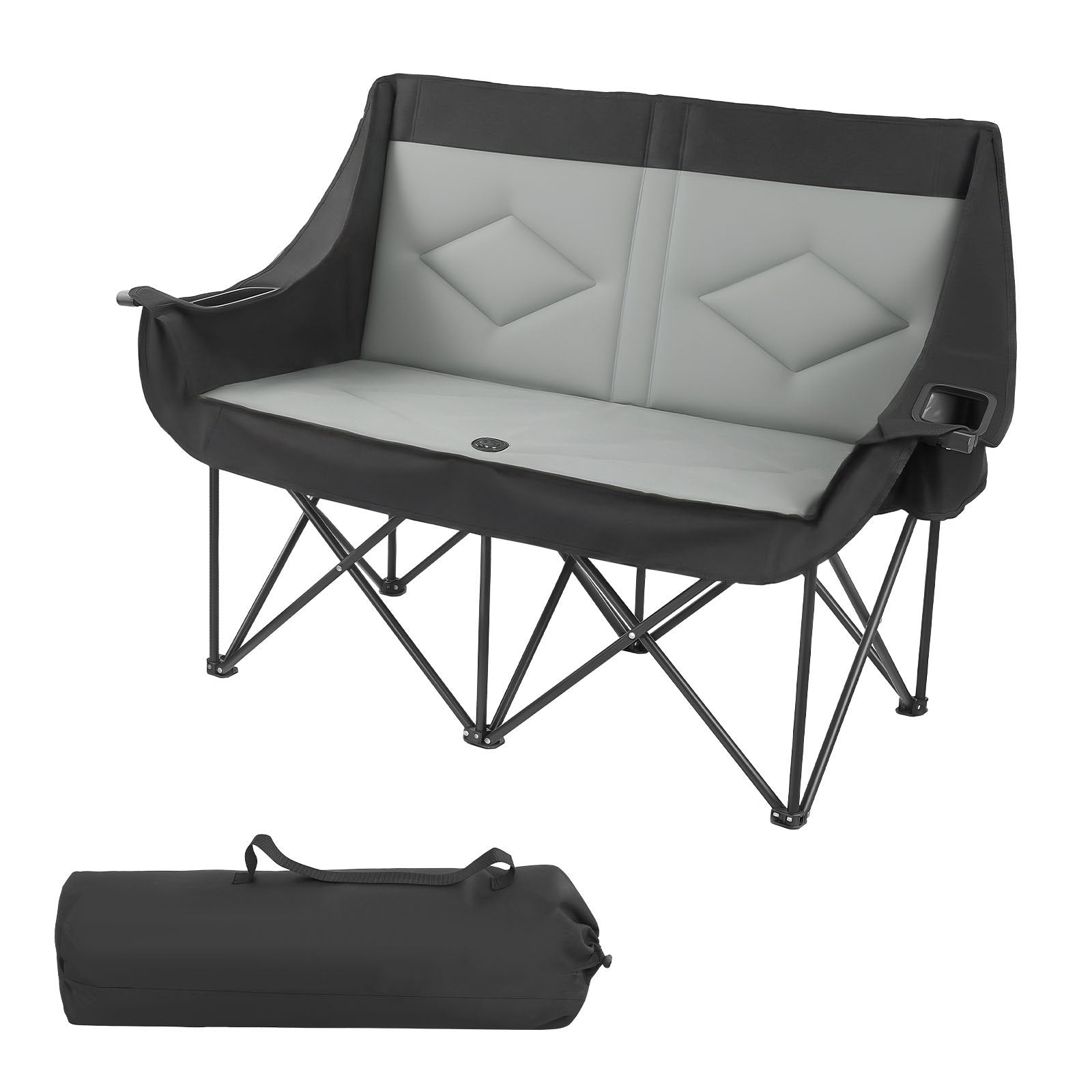 Dvivietė kempingo kėdė VEVOR DH-30093, 300 kg keliamoji galia