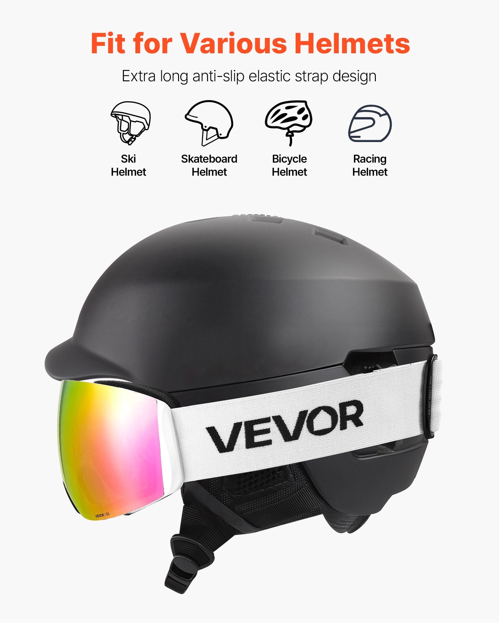 Slidinėjimo akiniai VEVOR YH690, Pink Revo lęšis