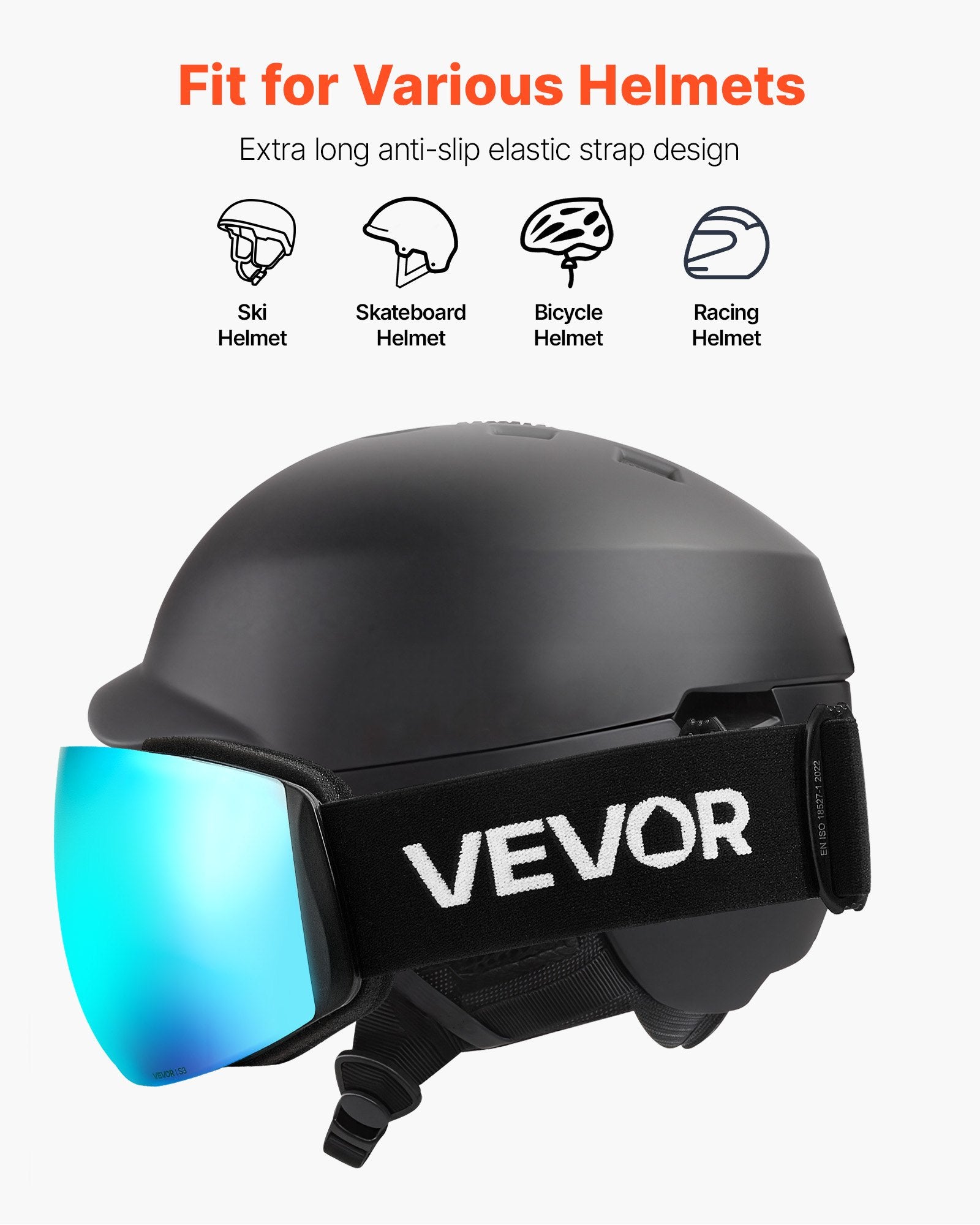 Slidinėjimo akiniai VEVOR YH690, Blue Revo danga
