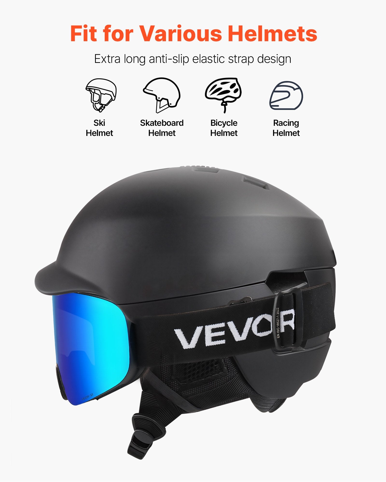 Slidinėjimo akiniai VEVOR YH879B-2, Dark Blue Revo lęšis