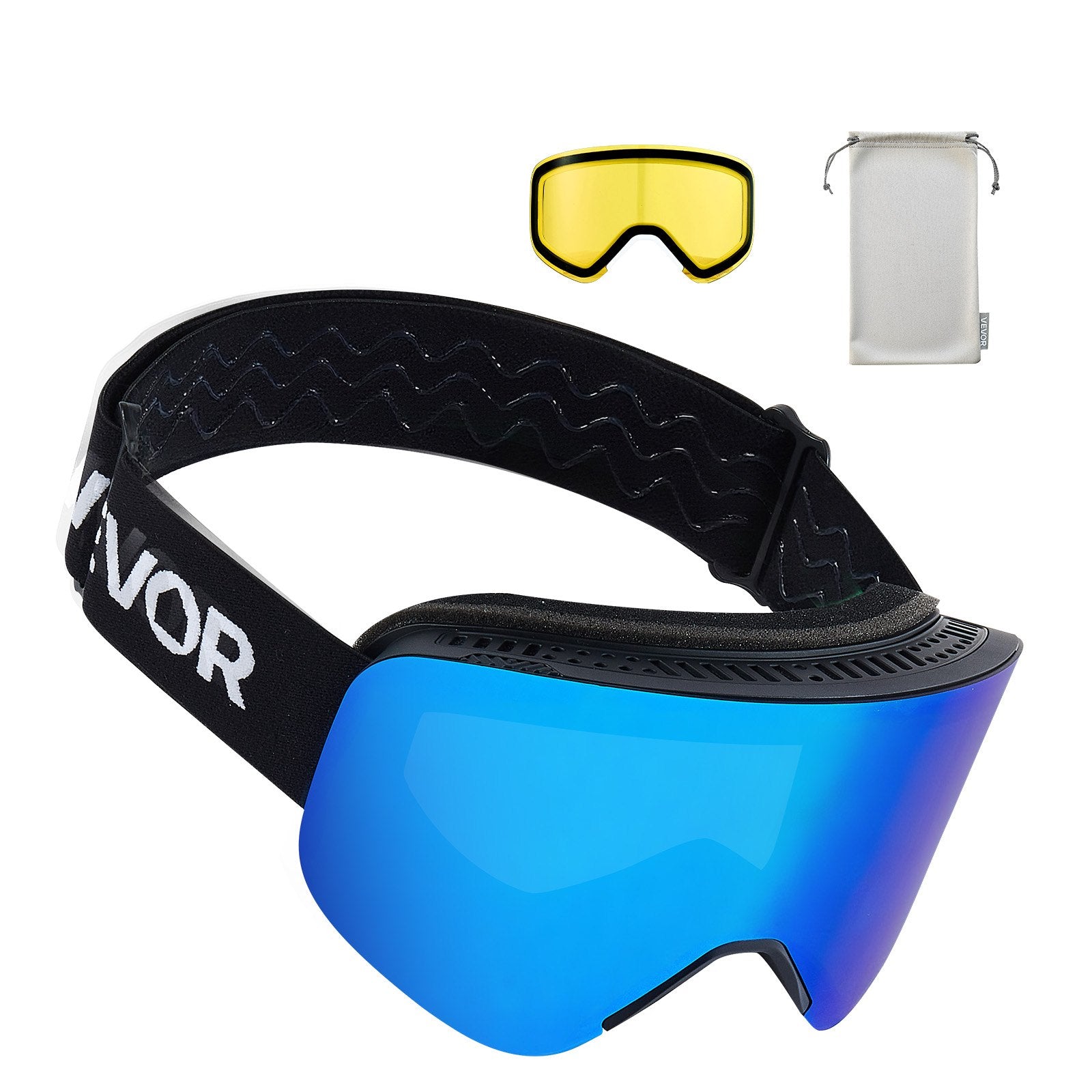 Slidinėjimo akiniai VEVOR YH879B-2, Dark Blue Revo lęšis
