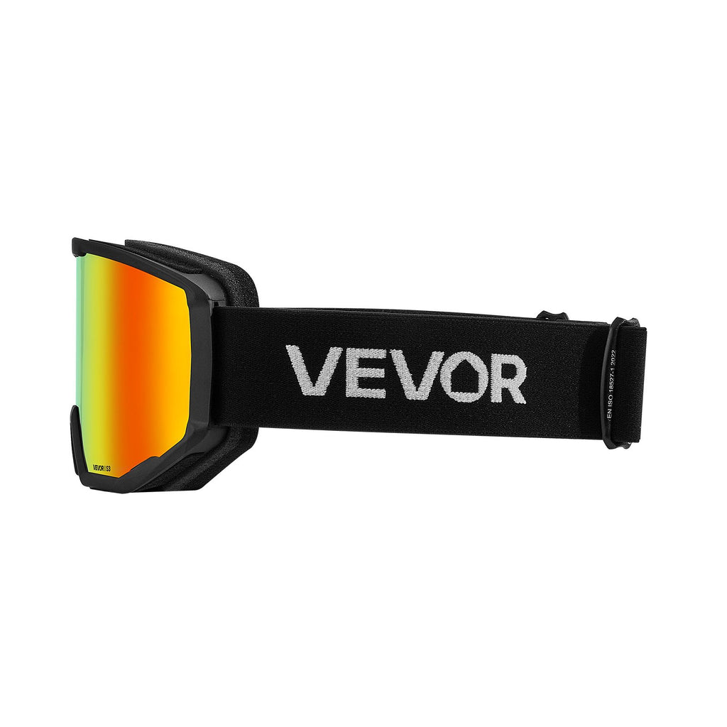 Slidinėjimo akiniai VEVOR YH682, oranžinė „Revo“ danga