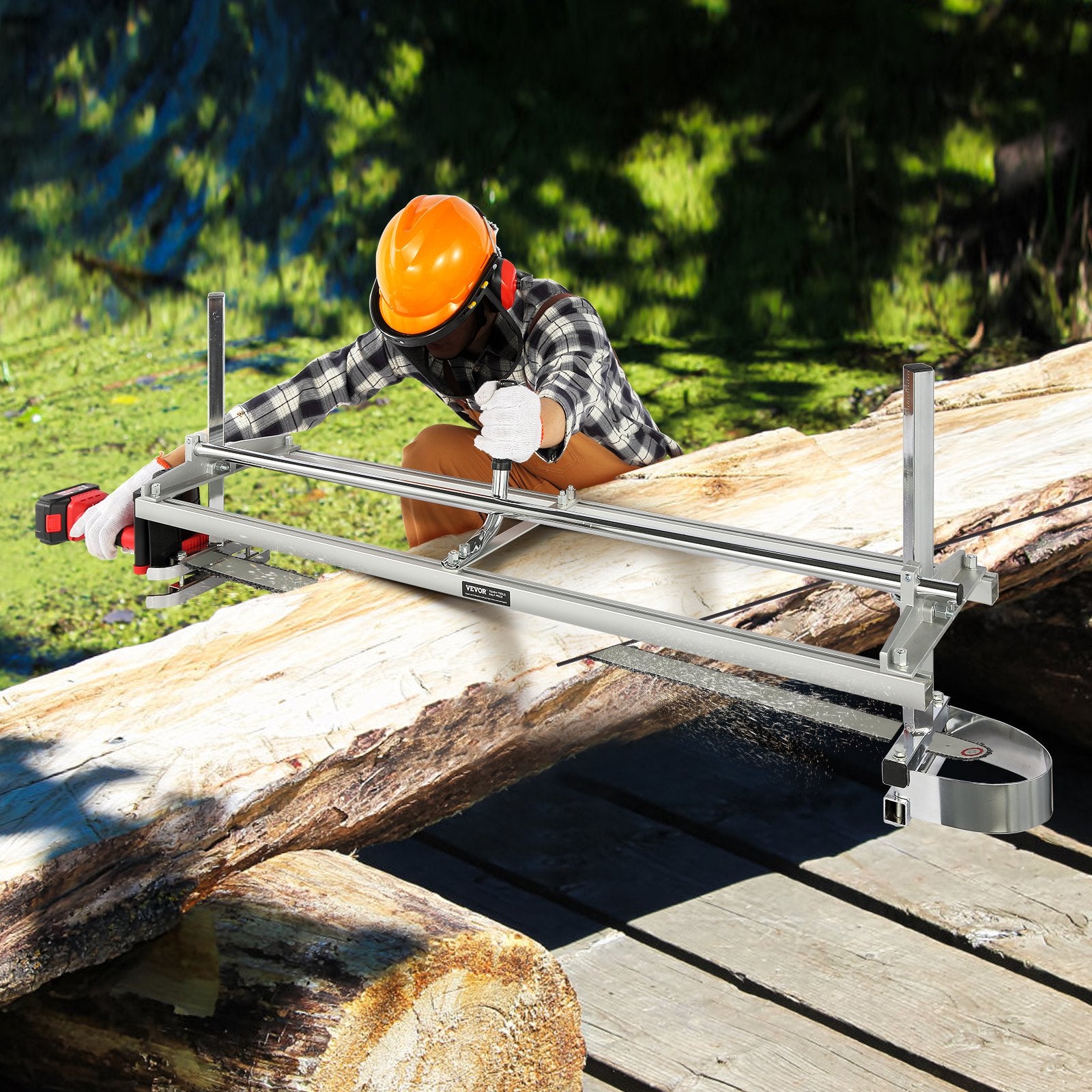 Grandininio pjūklo lentų pjovimo rėmas VEVOR 36-122 cm, 0,5-30 cm pjovimo storis