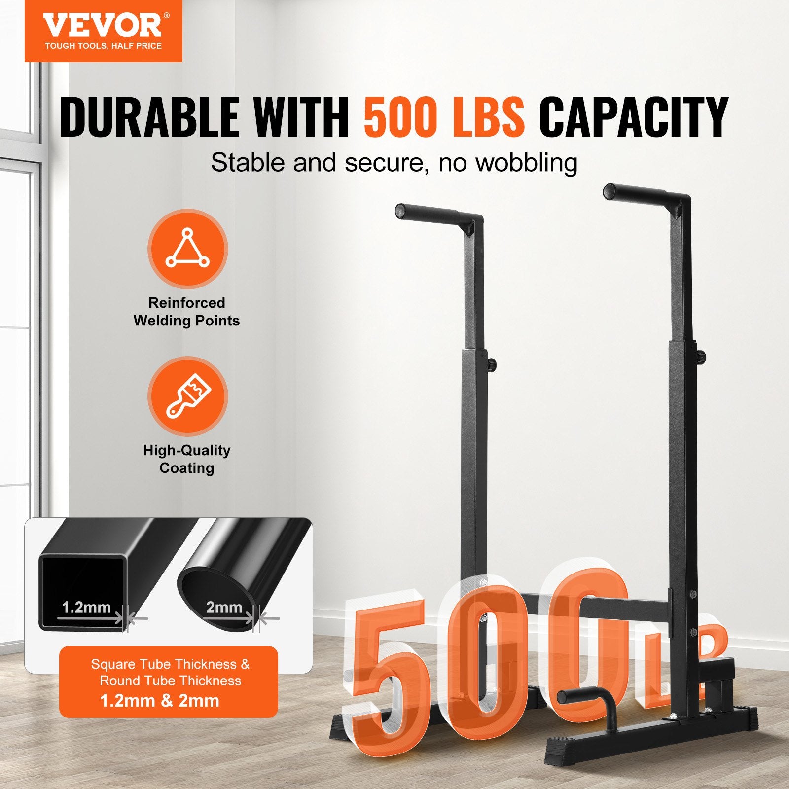Lygiagretės VEVOR VB006, 227 kg keliamoji galia