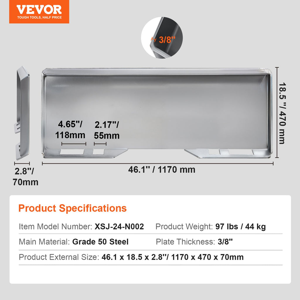 Universali greitoji jungtis VEVOR XSJ-24-N002, 3/8" storio