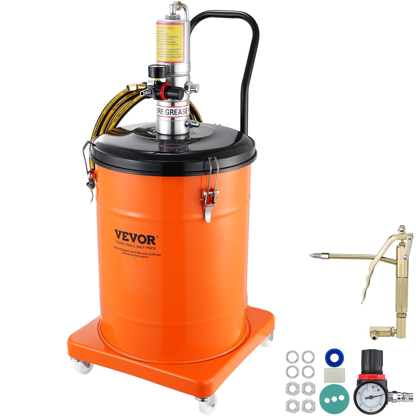 Pneumatinis tepalo siurblys VEVOR FF-09B-40L, 40 l talpa