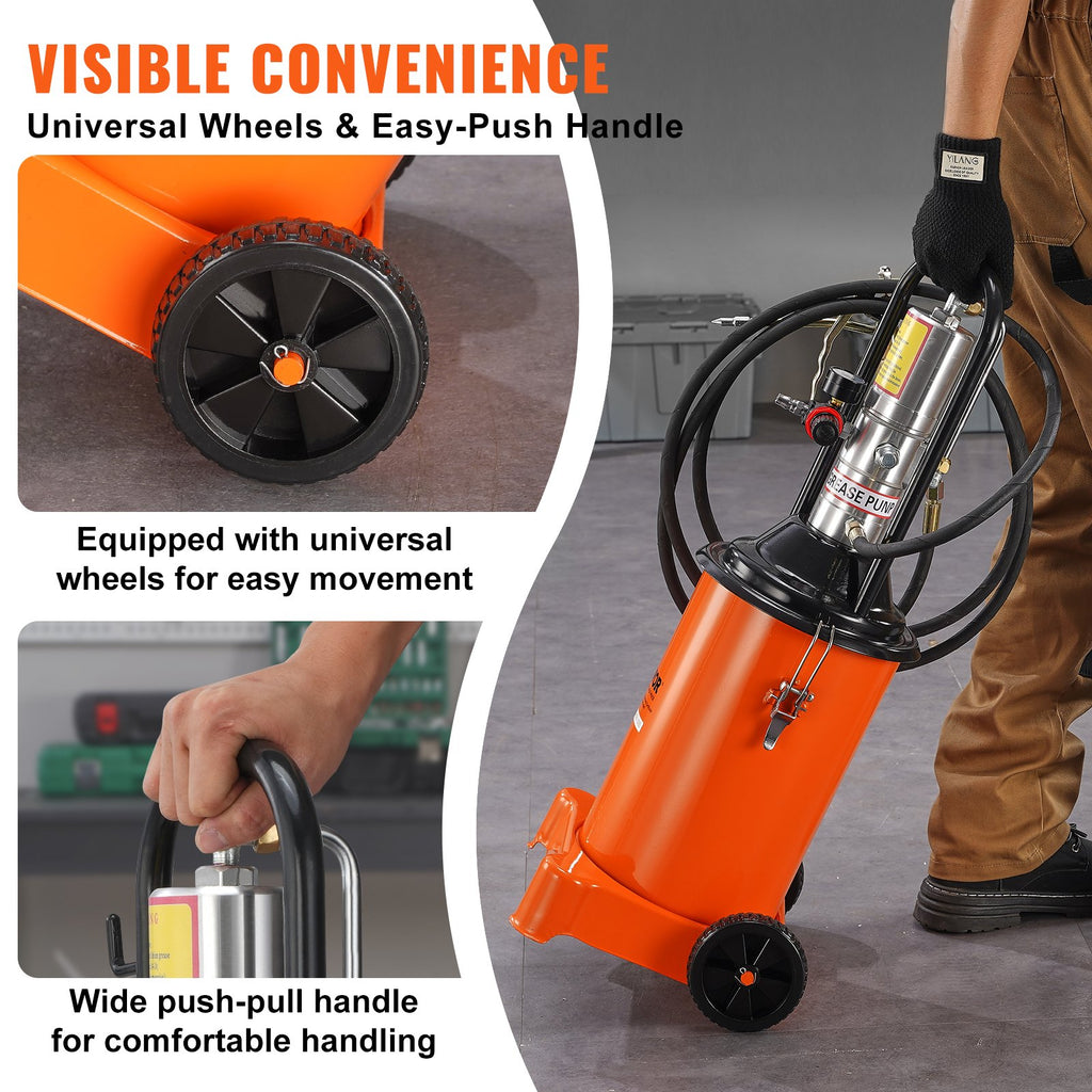 Pneumatinis tepalo siurblys VEVOR FF-08B-12L, 12 l talpa