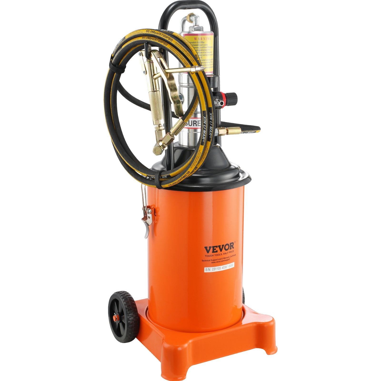Pneumatinis tepalo siurblys VEVOR FF-08B-12L, 12 l talpa