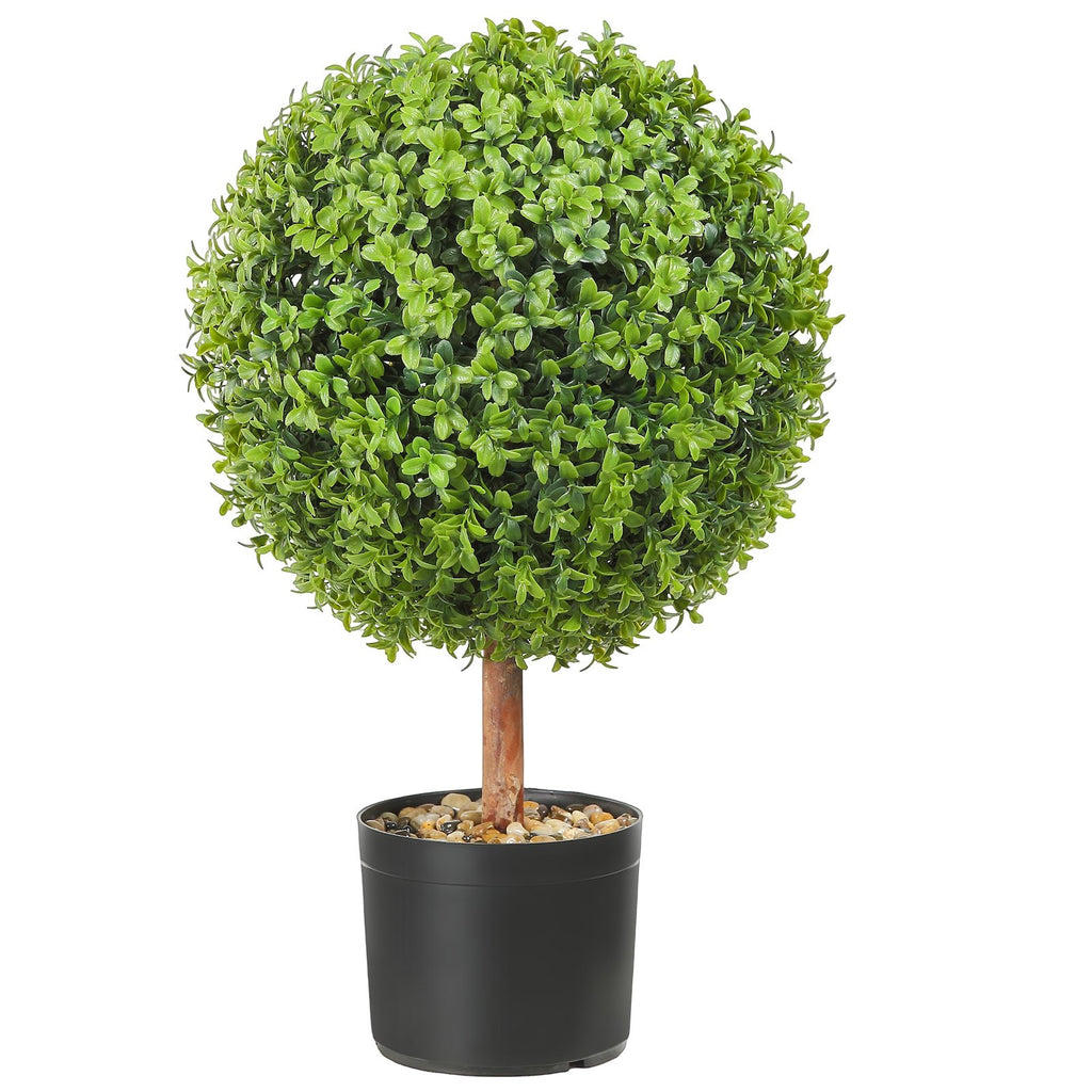 Dirbtiniai buksmedžio medeliai VEVOR SM-J-040, 61 cm aukščio (2 vnt.)