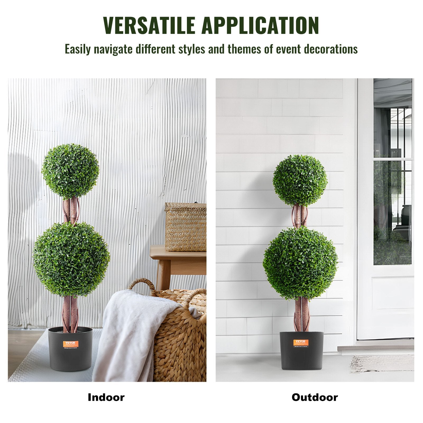 Dirbtinis buksmedžio medelis VEVOR SM-QS-90, 91,4 cm (2 vnt.)