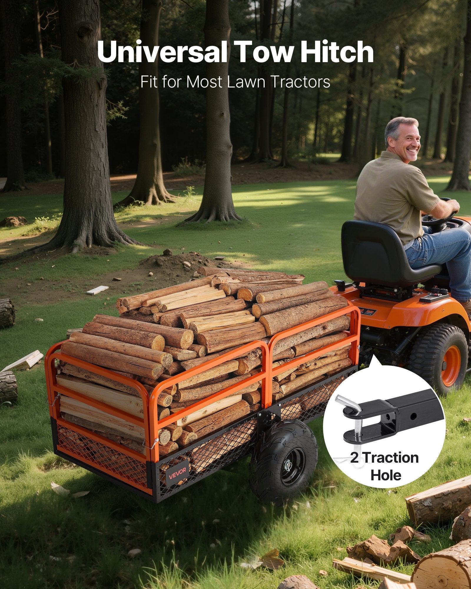 Sodo priekaba VEVOR TC4278, 725 kg keliamoji galia