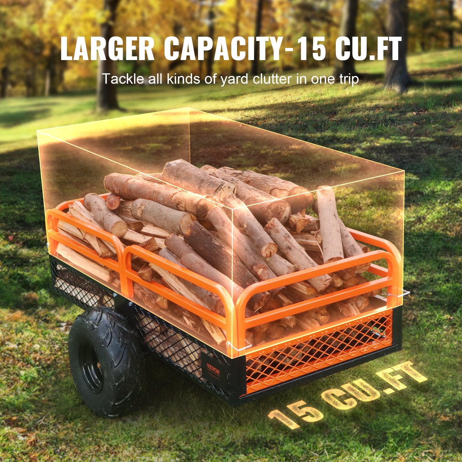 ATV priekaba VEVOR TC4268, 680 kg keliamoji galia