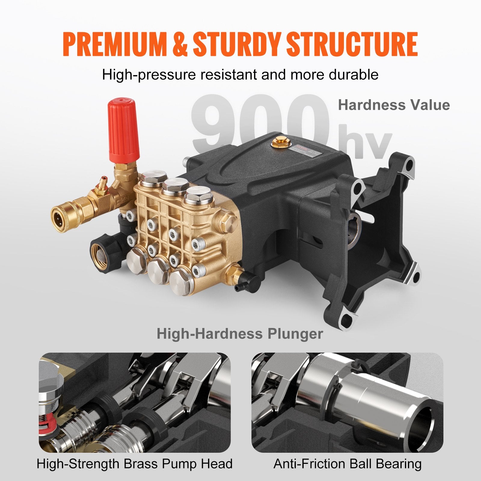 Aukšto slėgio plovimo siurblys VEVOR KBD2815G, 4400 PSI