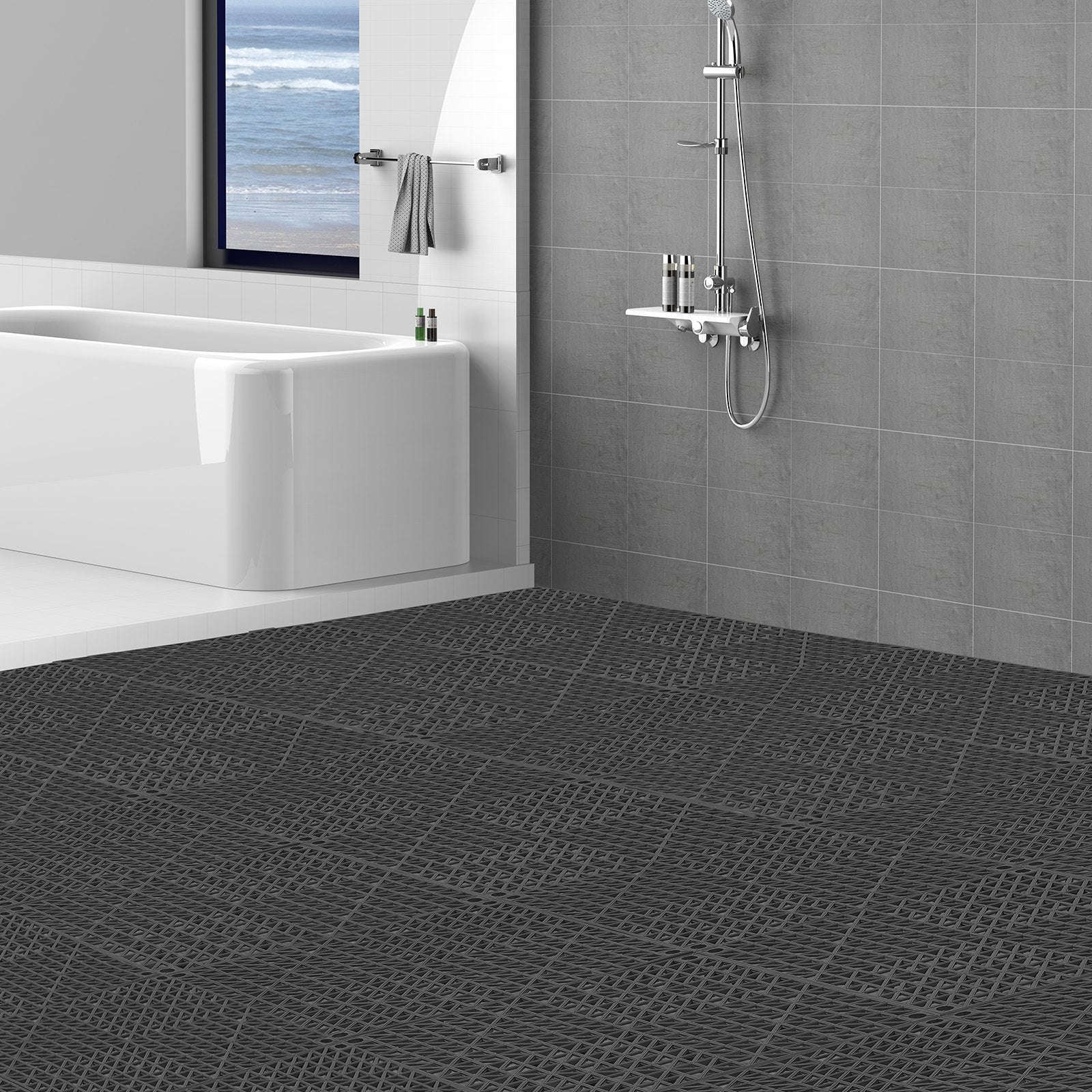 Modulinis drenažinis kilimėlis VEVOR 30*30*1.5cm-B, 55 vnt. rinkinys