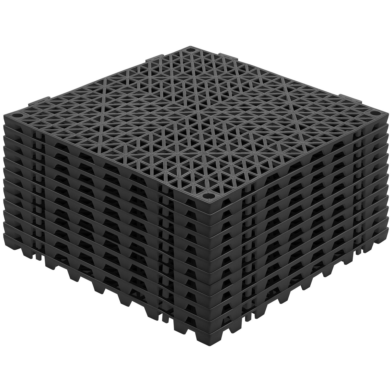 Sujungiami drenažiniai kilimėliai VEVOR 30*30*1.5cm-B, 12 vnt. rinkinys
