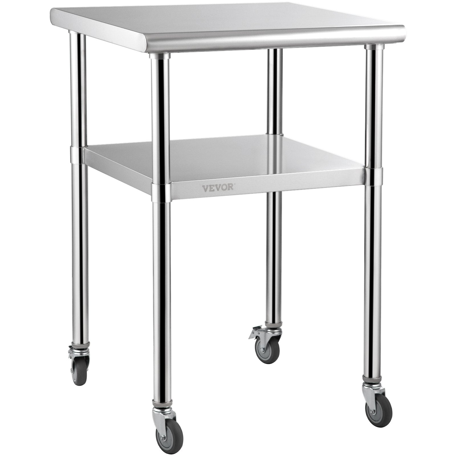 Nerūdijančio plieno paruošimo stalas VEVOR VV-SSWR-JL-24*24, 272 kg apkrova