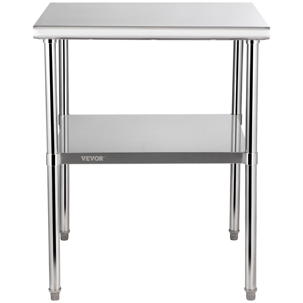 Nerūdijančio plieno paruošimo stalas VEVOR VV-SSWR-30*30, 76x76 cm