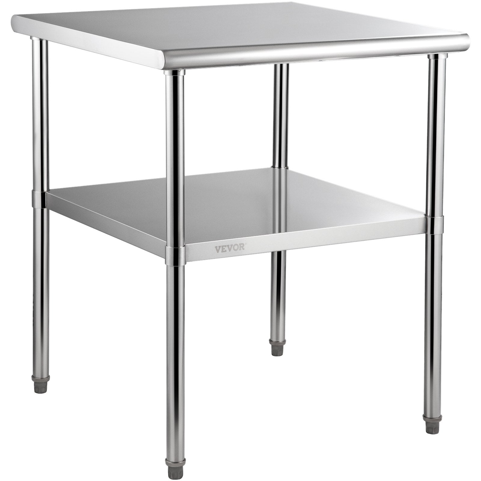Nerūdijančio plieno paruošimo stalas VEVOR VV-SSWR-30*30, 76x76 cm