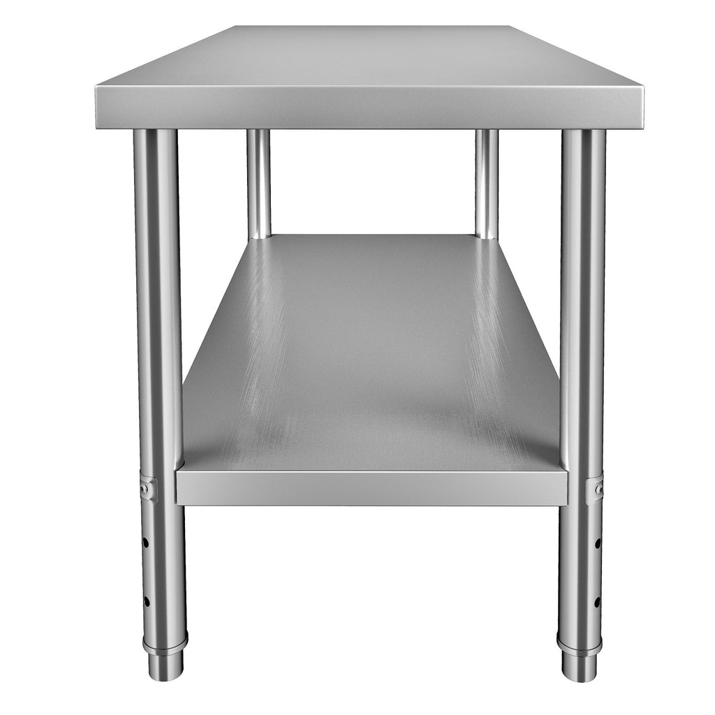 Nerūdijančio plieno paruošimo stalas VEVOR VV-SSWT-WJL-4824, 122 x 61 cm
