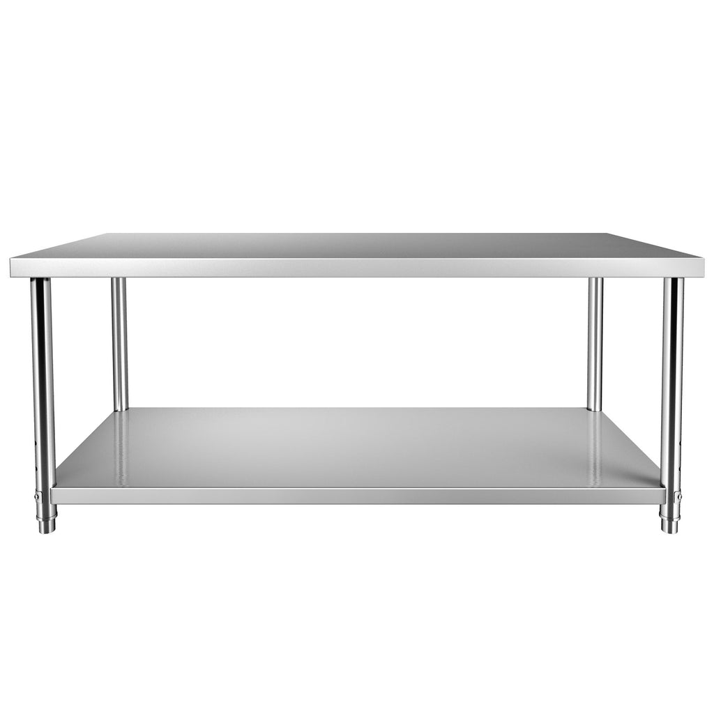 Nerūdijančio plieno paruošimo stalas VEVOR VV-SSWT-WJL-7230, 183 x 76 cm