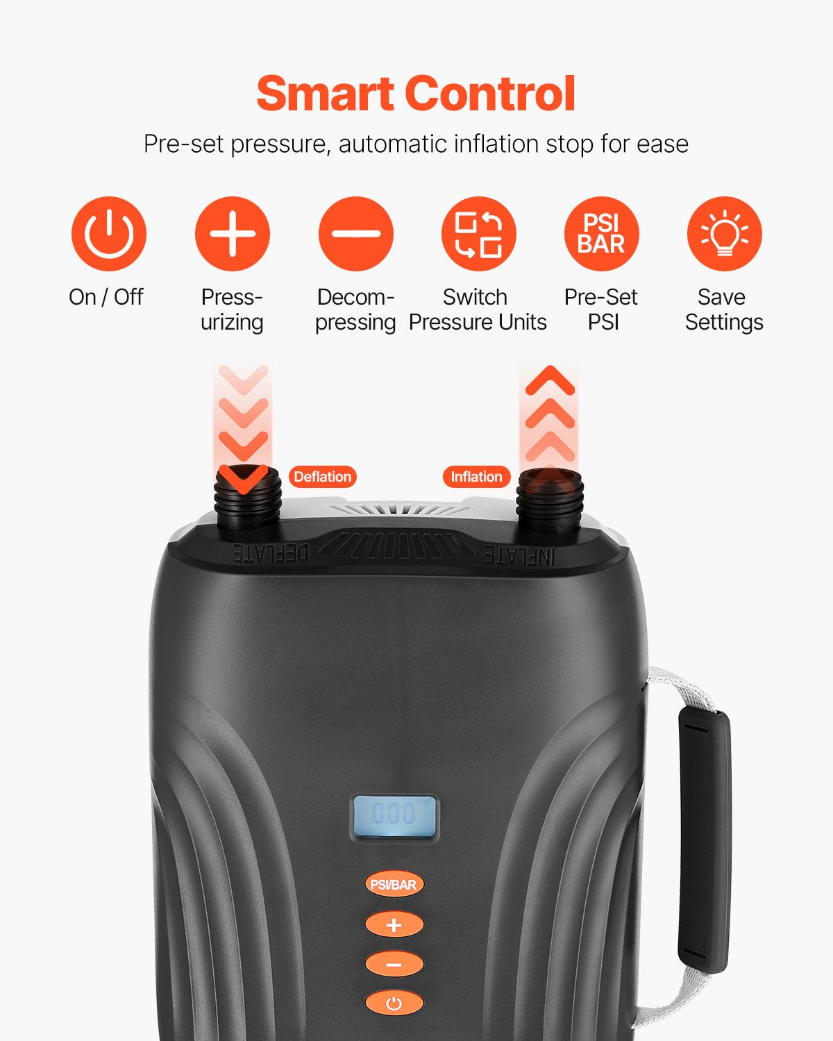 Irklentės siurblys VEVOR HT-769Plus, 20 PSI