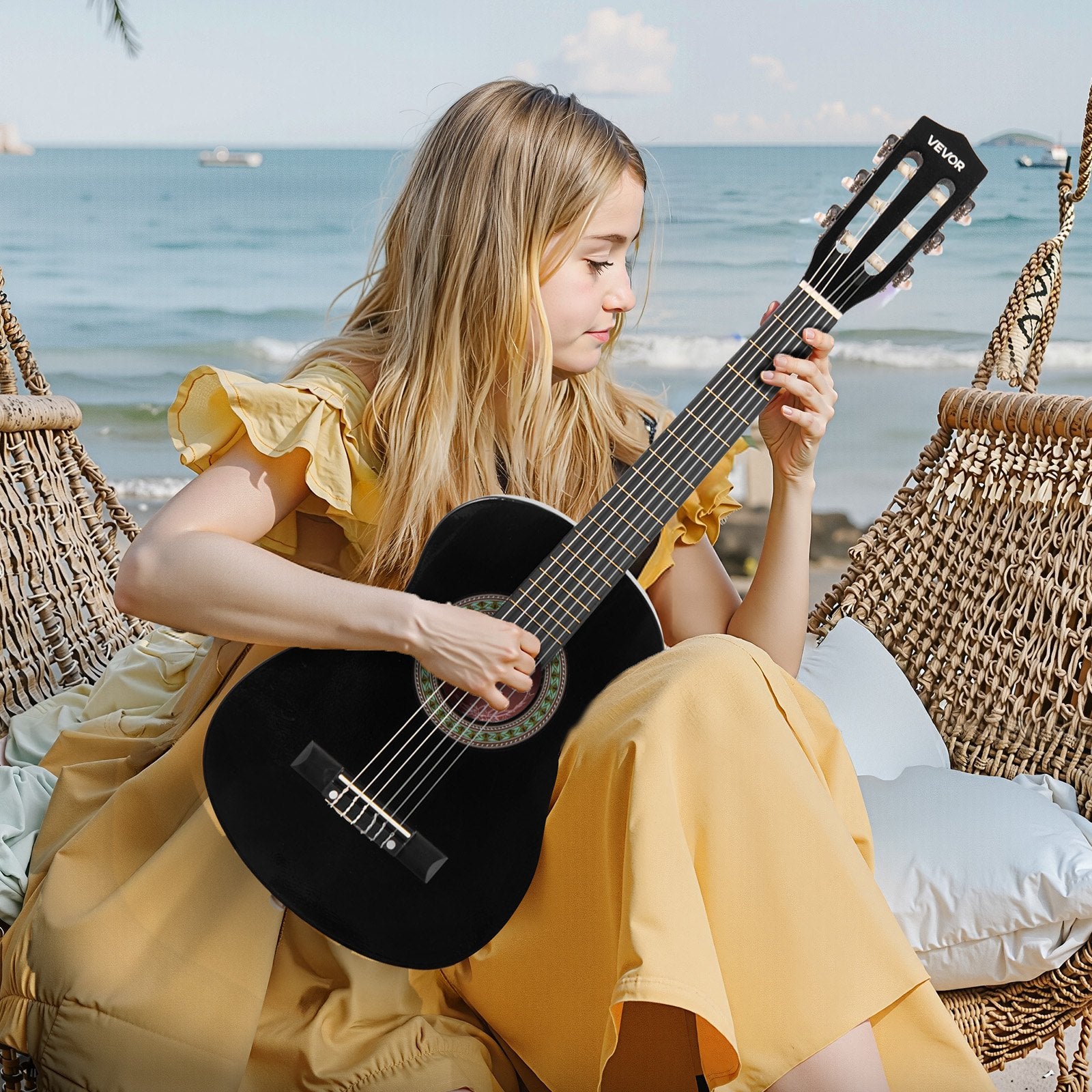Klasikinė gitara VEVOR M5126, 780 mm