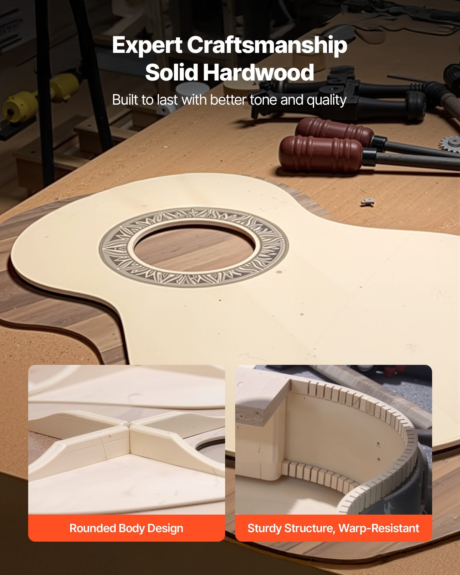 Klasikinė gitara VEVOR M5831, 960 mm