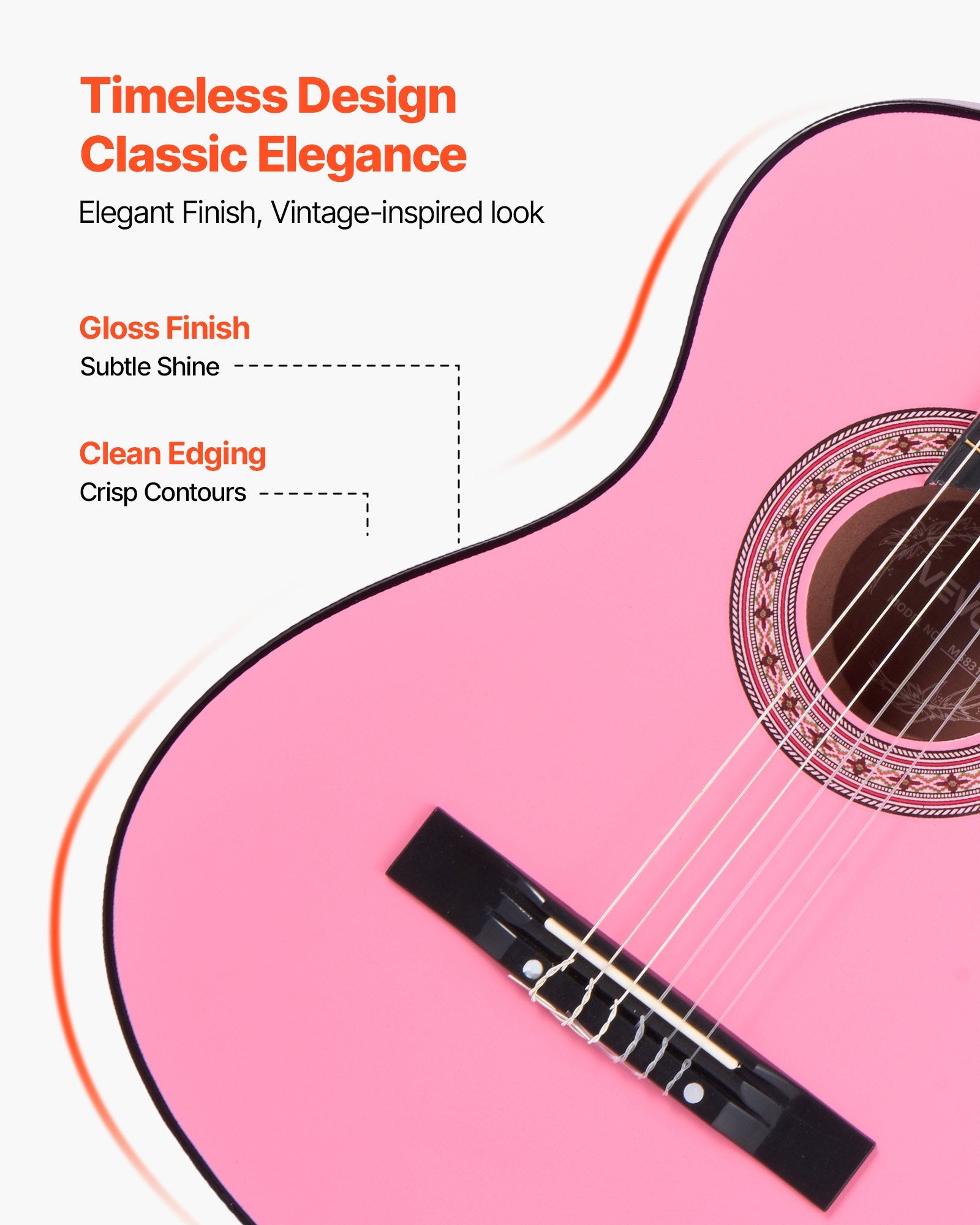 Klasikinė gitara VEVOR M5831, 960 mm