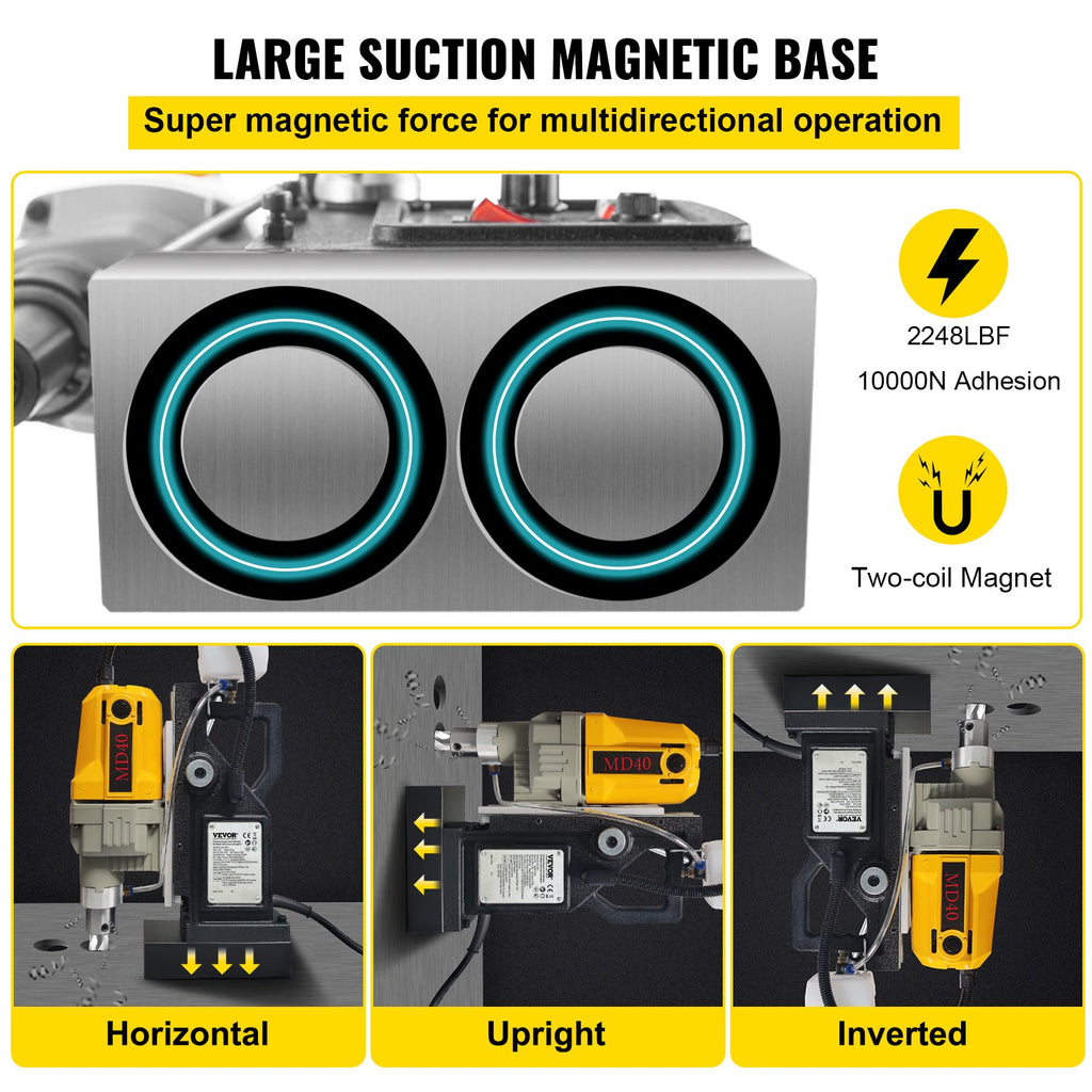 Magnetinės gręžimo staklės VEVOR VV-MD-UK7, 1100W