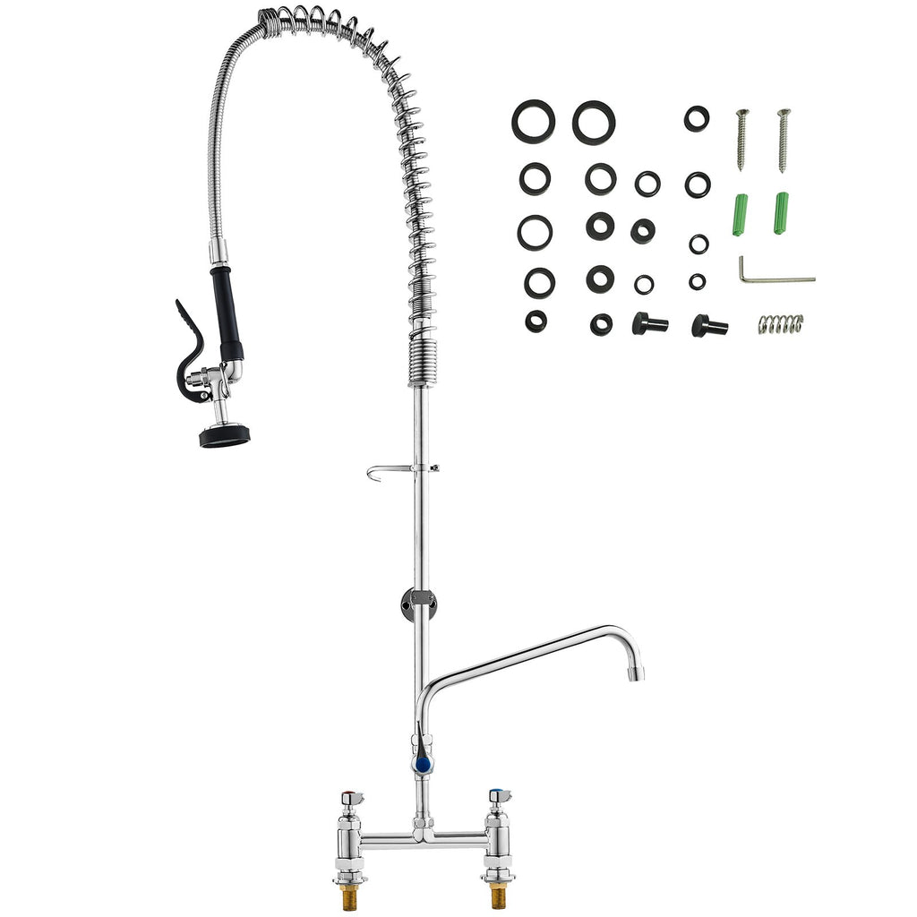 Komercinis virtuvės maišytuvas VEVOR 3804A-12-44, 112 cm aukščio