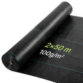 Agrotekstilė nuo piktžolių VEVOR 2*50M100, 2 x 50 m, 100 g/m²