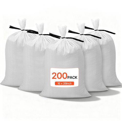 Tušti smėlio maišai VEVOR PPSB-200, 200 vnt., 40 x 66 cm