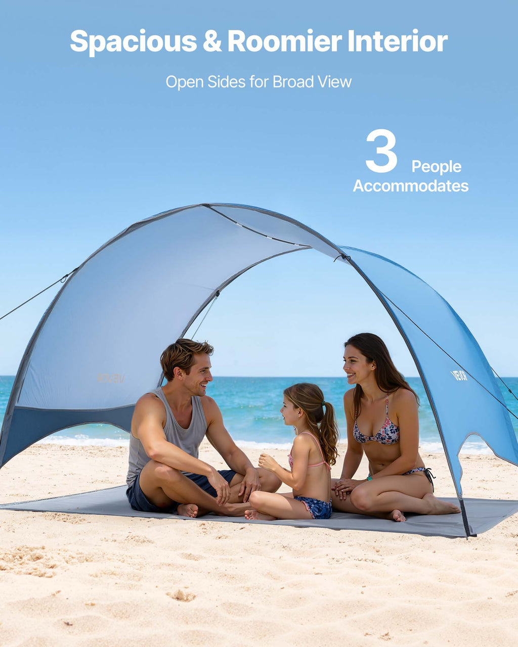 Paplūdimio palapinė VEVOR YL-beach10H, 3 asmenims