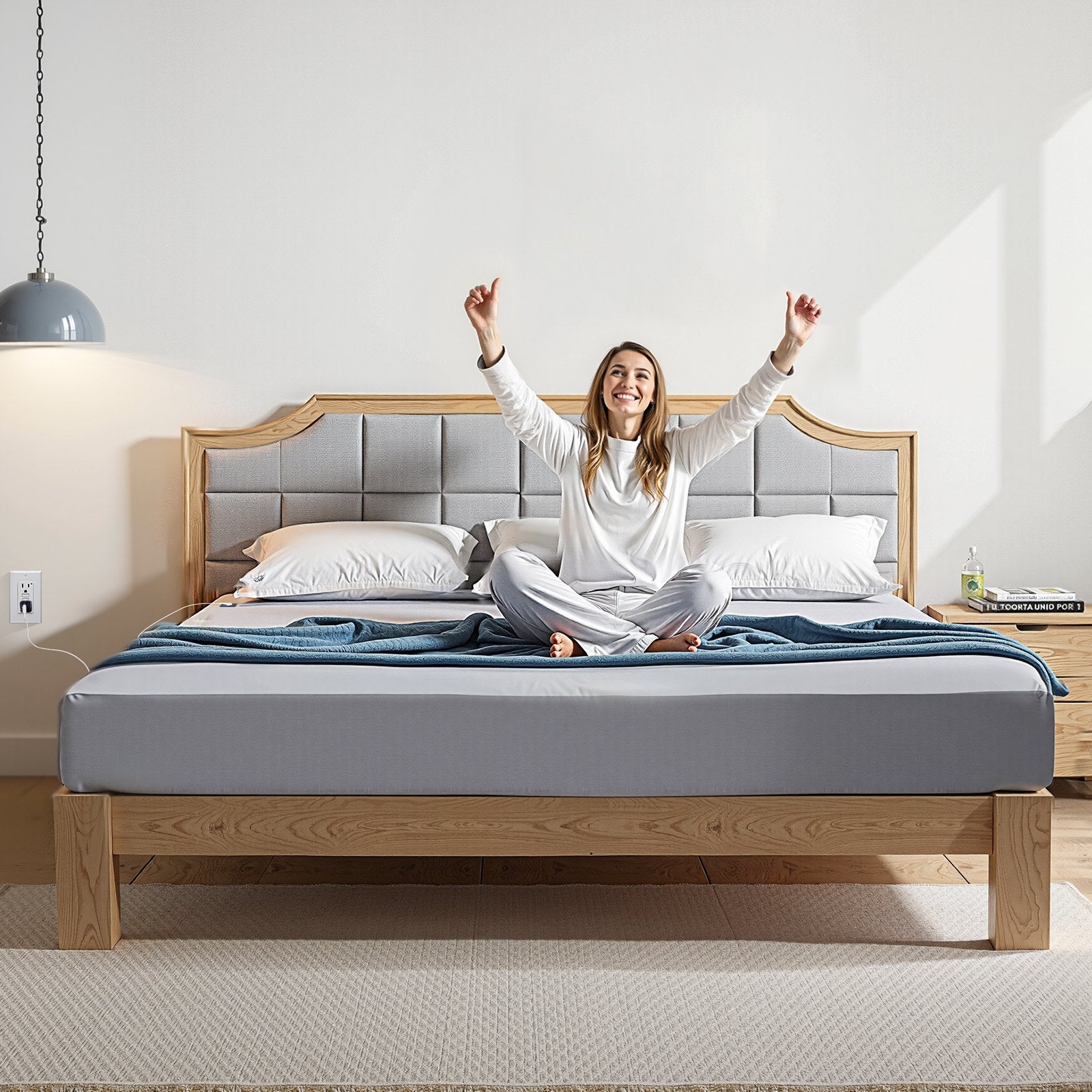 Įžeminimo paklodė VEVOR 7680-10, King Size (1981 x 2030 mm)