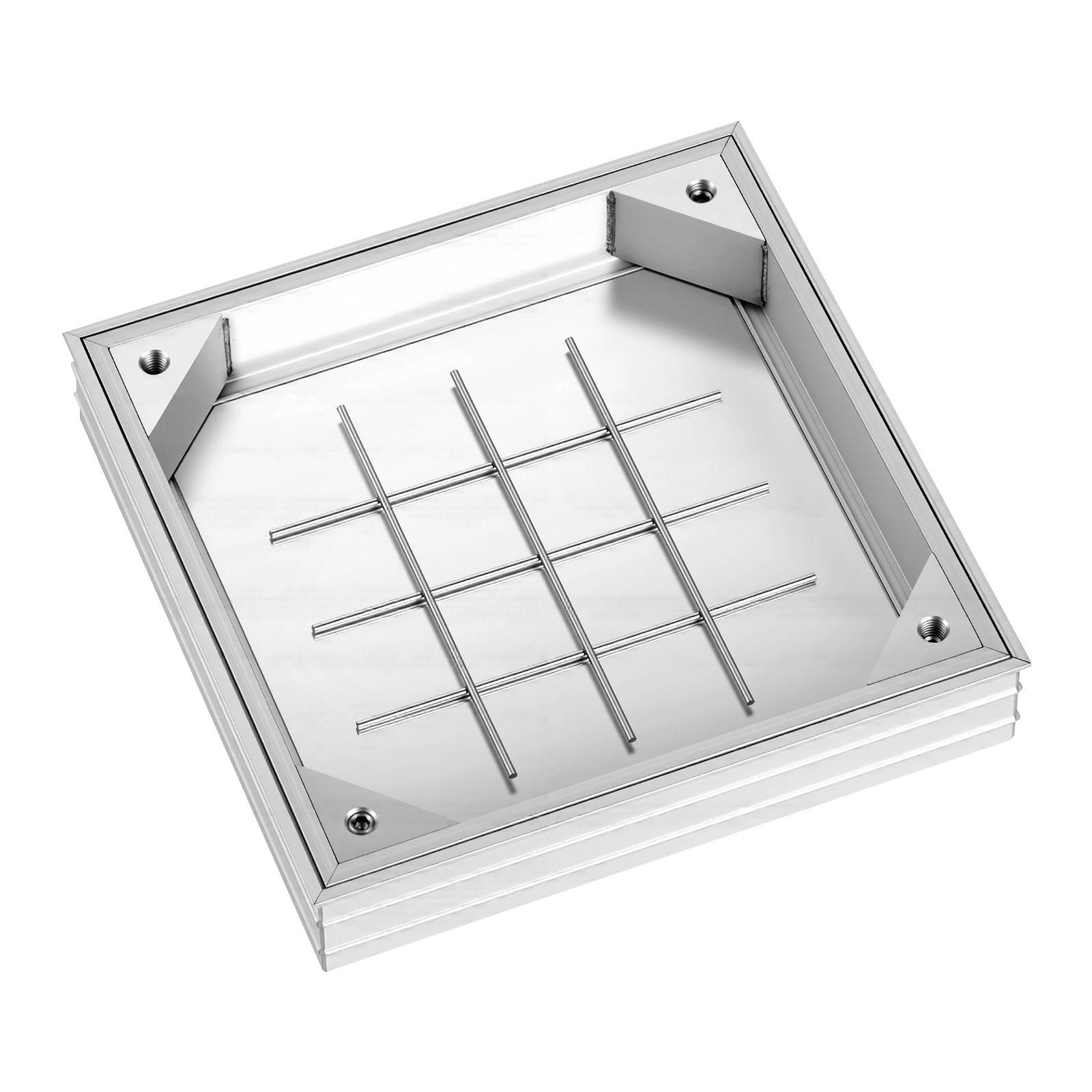 Šulinio dangtis su rėmu VEVOR ZD003-SZ, 300 x 300 mm