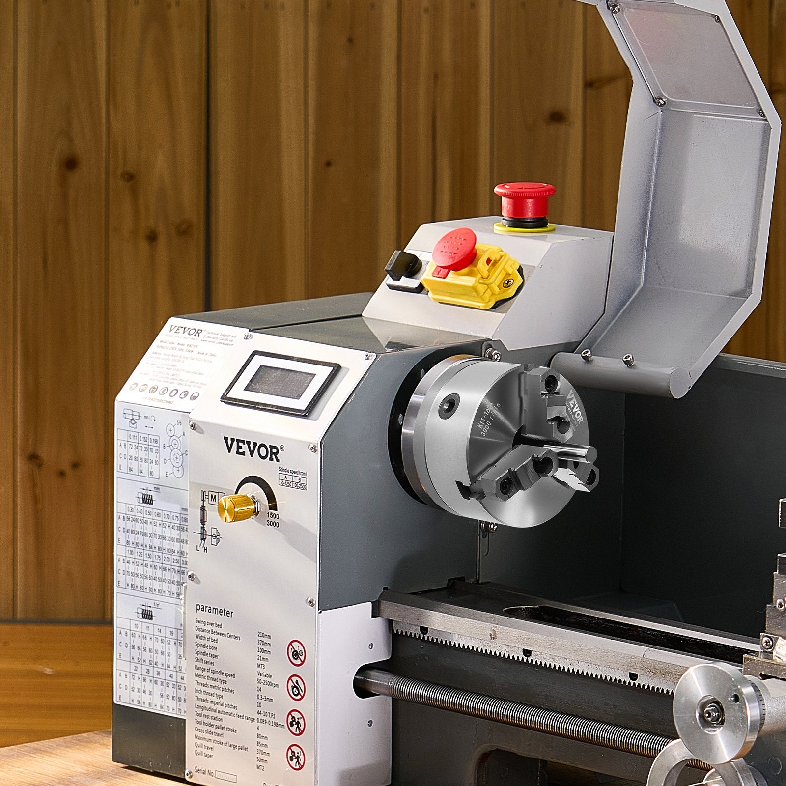 Trijų kumštelių tekinimo griebtuvas VEVOR K11 160A, 160 mm
