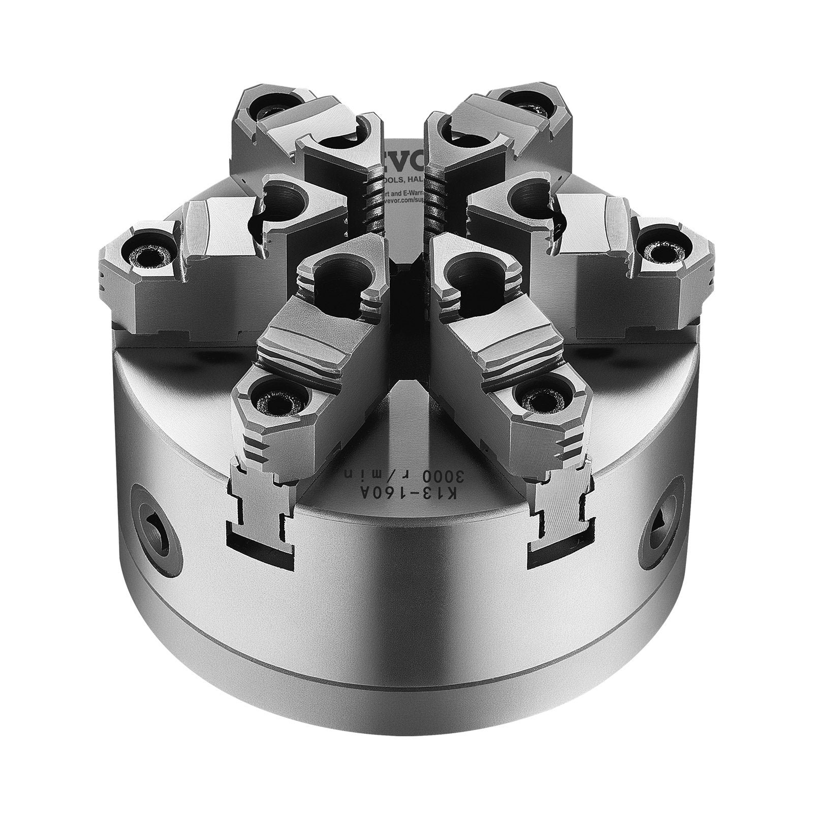 6 griebtuvų tekinimo staklių griebtuvas VEVOR K11 160A (D1-4), 160 mm