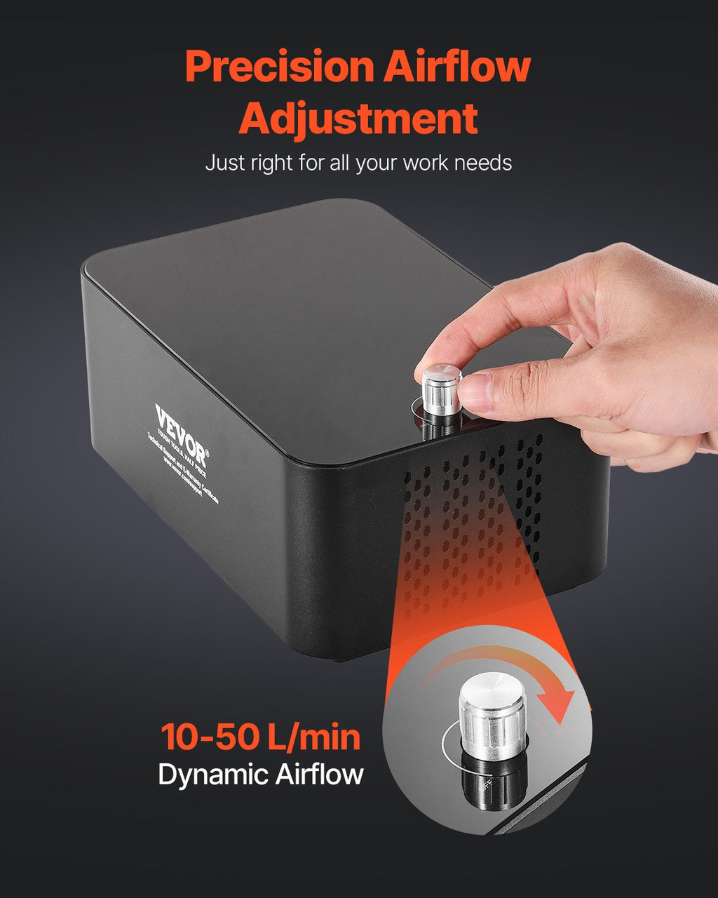 Oro srauto pagalbos sistema VEVOR CF60, 50 l/min