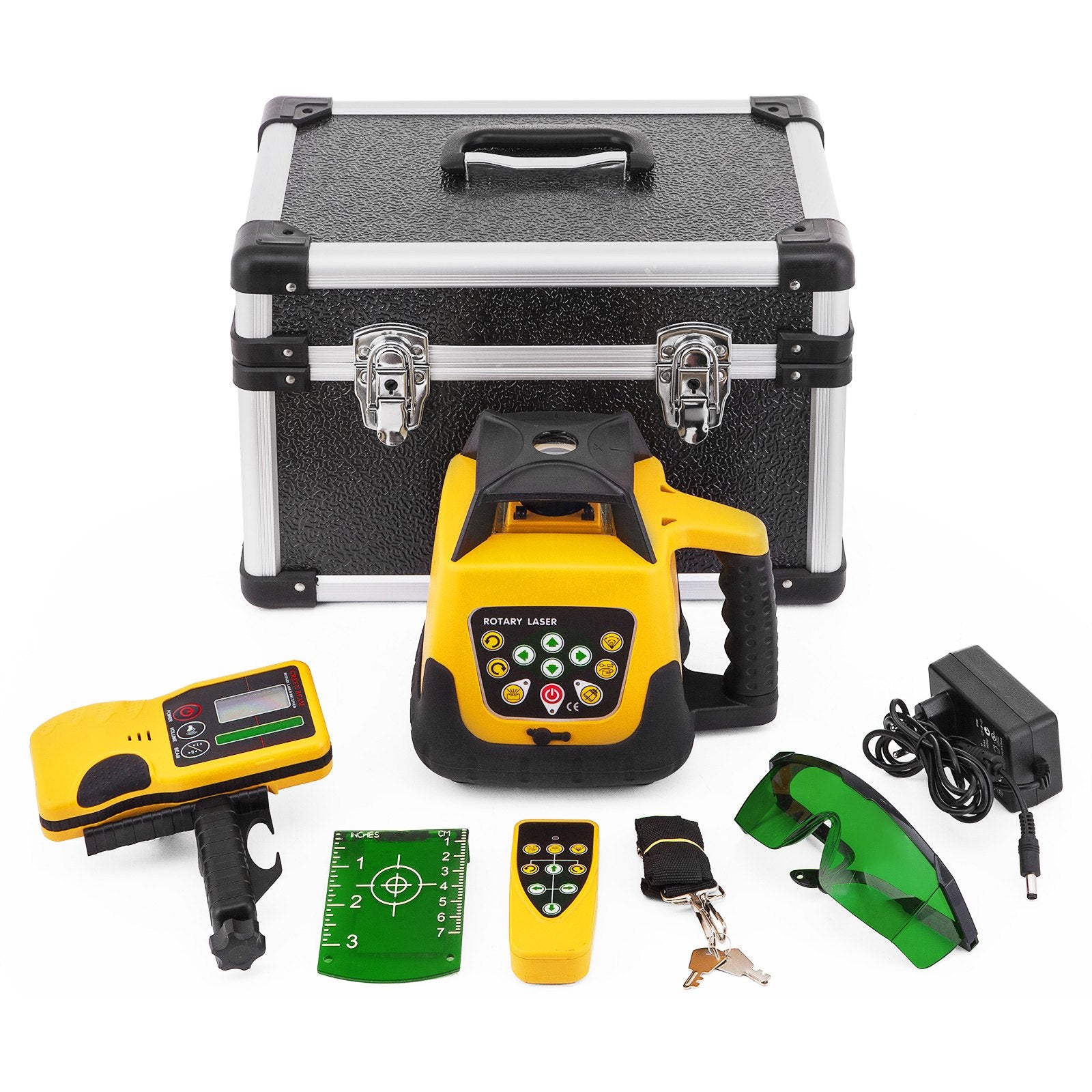 Rotacinis lazerinis nivelyras VEVOR Green Laser Kit, 500 m veikimo nuotolis