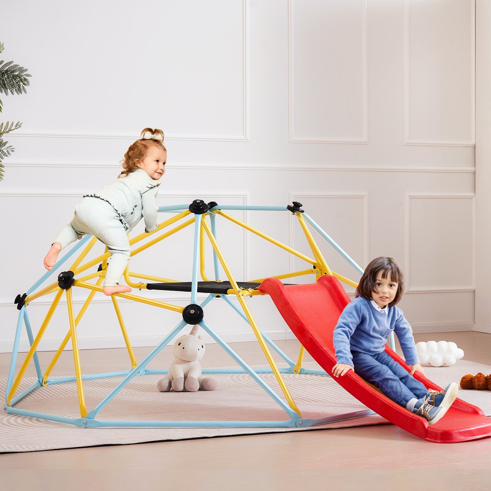 Laipiojimo kupolas su čiuožykla VEVOR JX-DC-06SL, 244 cm skersmens