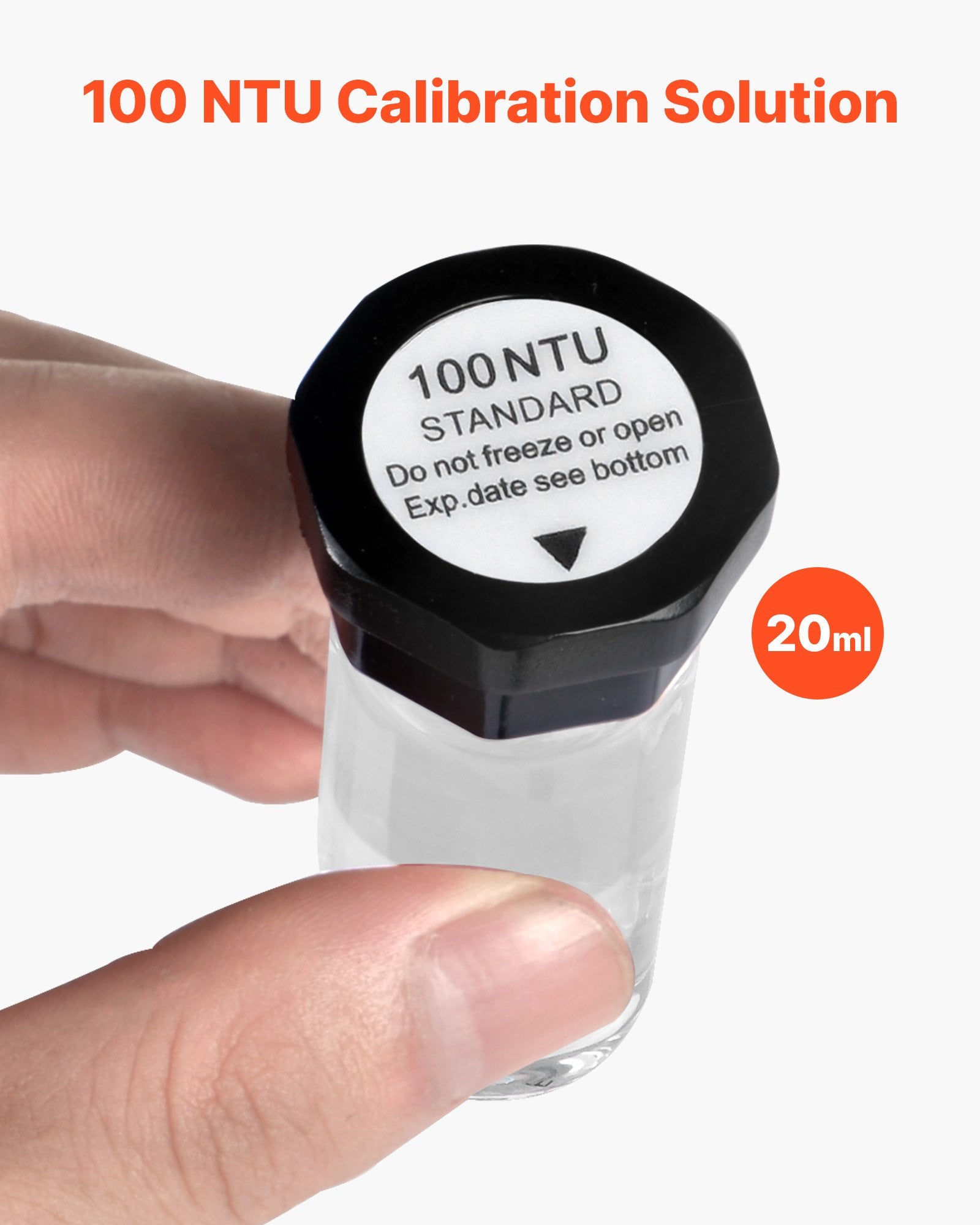 Sudrumstumo matuoklio kalibravimo tirpalų rinkinys VEVOR TN500-1, 20/100/400/800 NTU