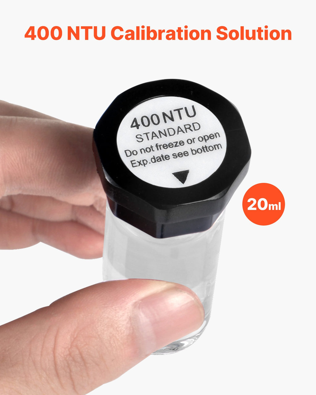 Drumstumo matuoklio kalibravimo tirpalų rinkinys VEVOR TN200-1, 20/100/400/800 NTU