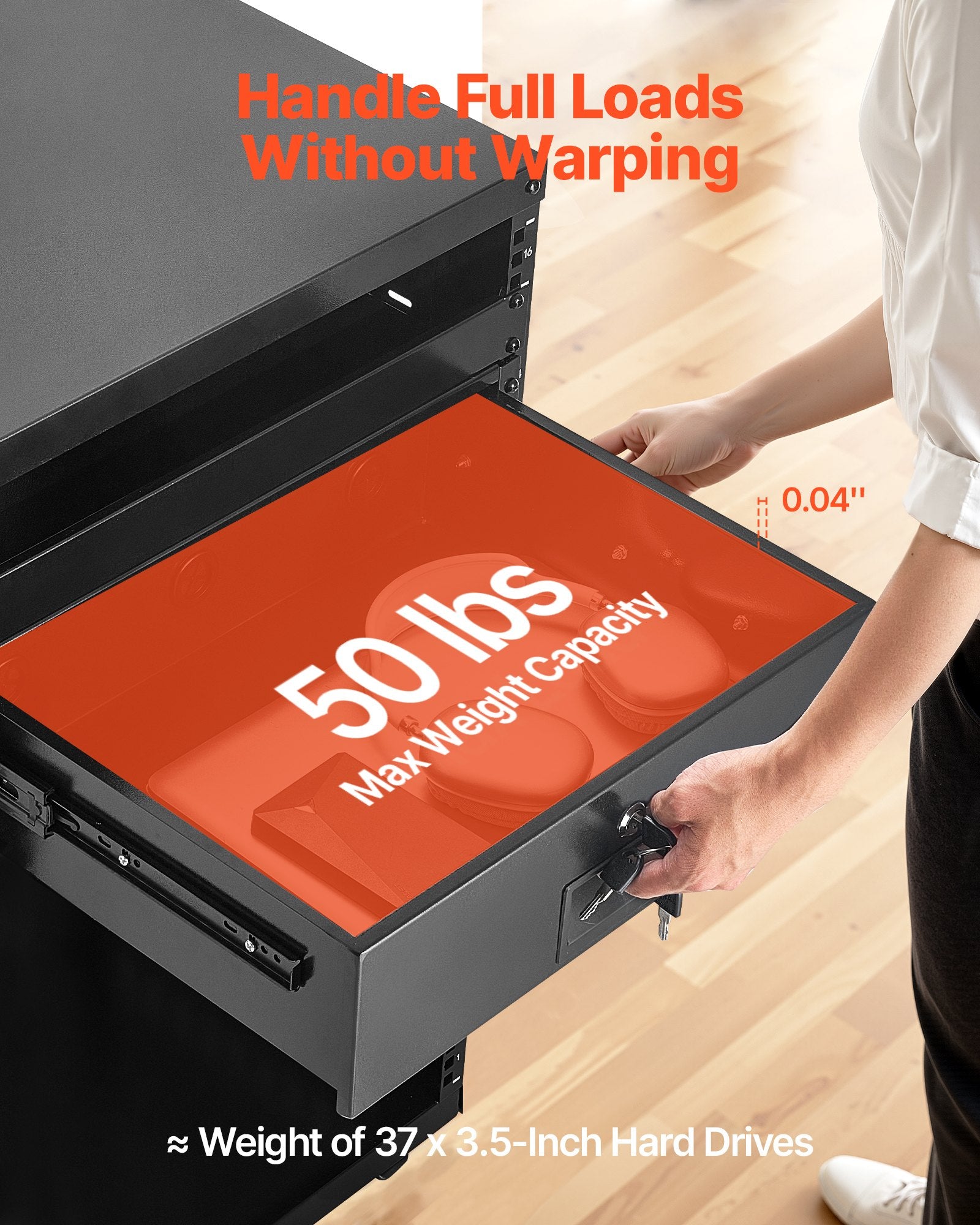 Rack spintos stalčius VEVOR SPT-T300-3A, 3U
