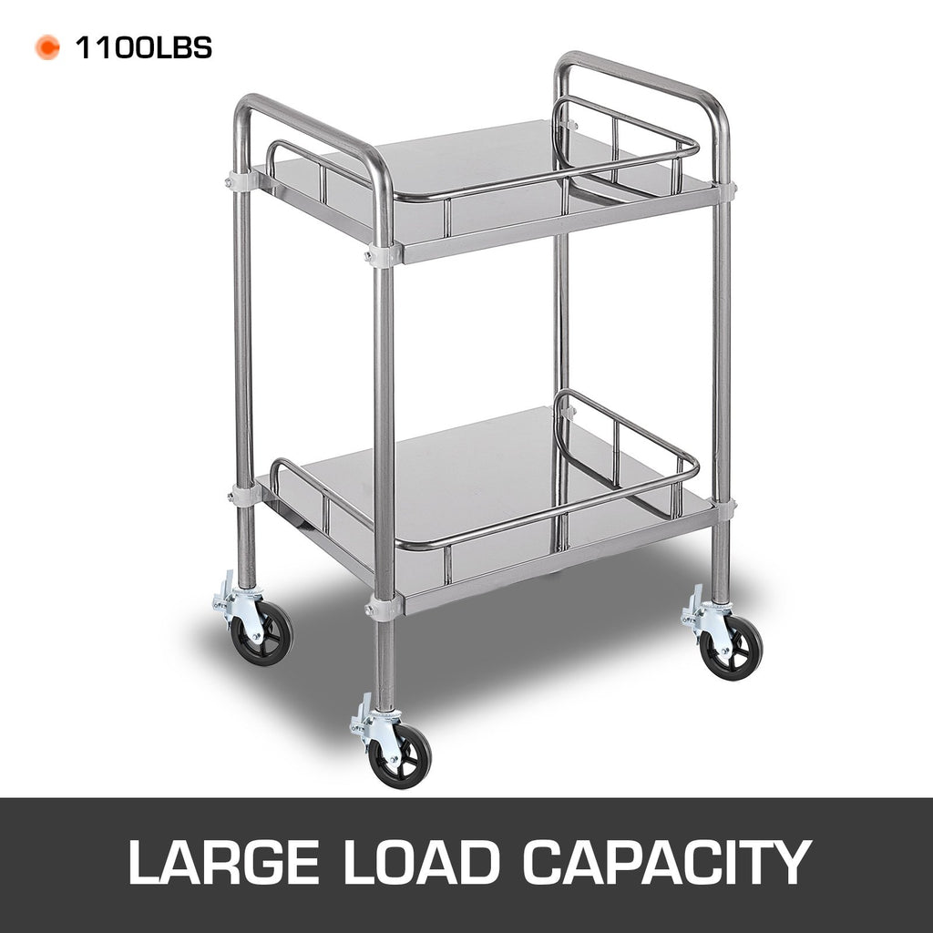 Ratukai su stabdžiais VEVOR 8 colių, 4 vnt. komplektas, 500 kg keliamoji galia