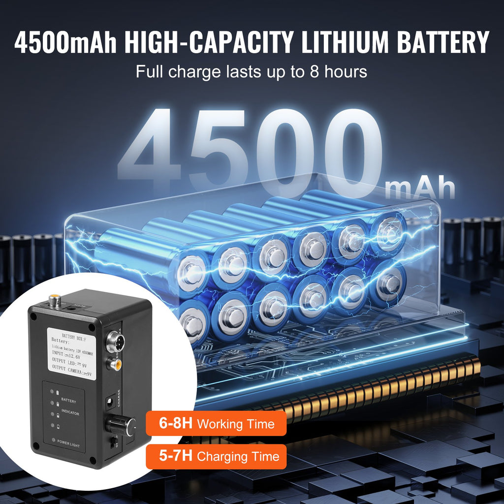 Vamzdynų patikros kamera VEVOR WP9608F, 50 m
