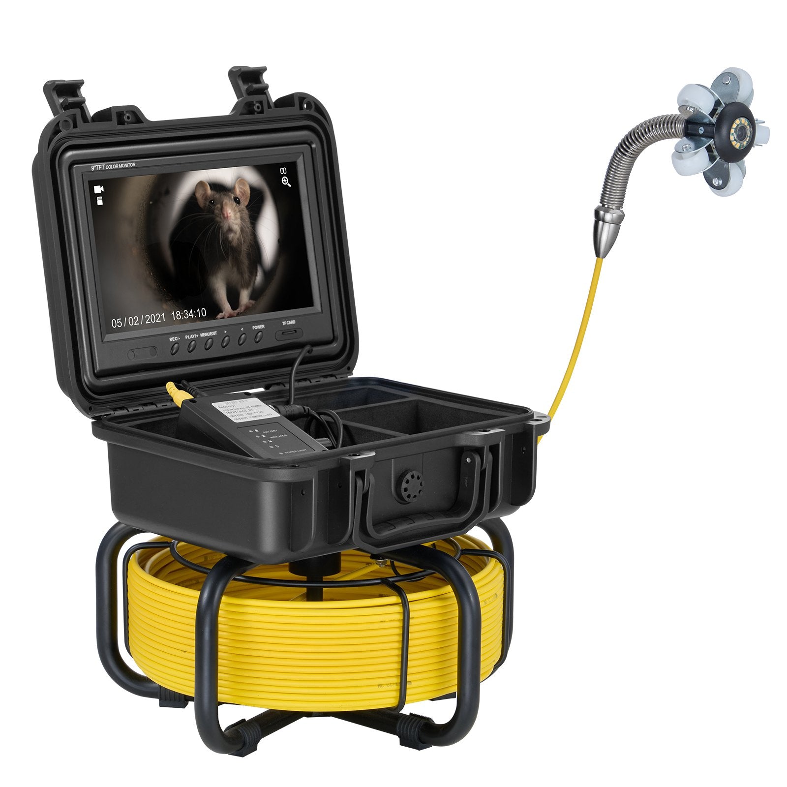 Vamzdynų patikros kamera VEVOR WP9608F, 50 m