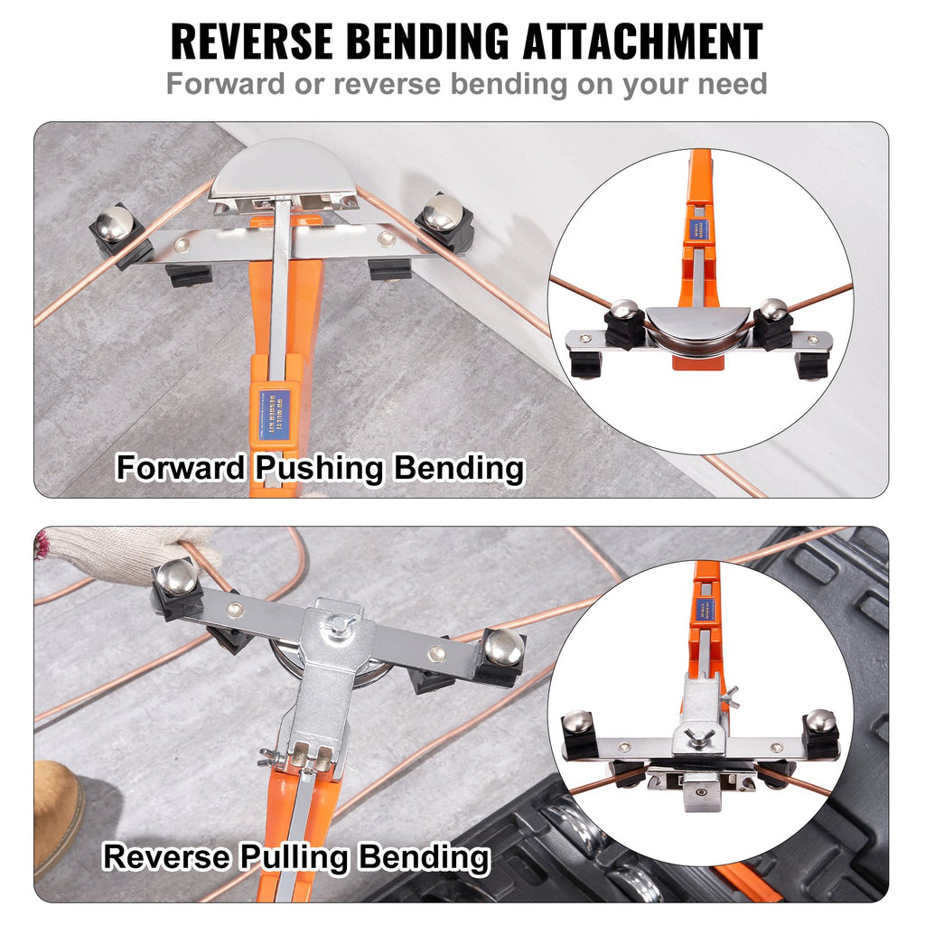 Vamzdžių lenkimo įrankis VEVOR Ratcheting Tubing Bender, 6,4–22,2 mm