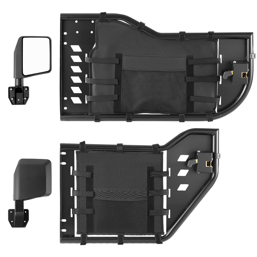 Vamzdinės durys visureigiams VEVOR Jeep Wrangler JL / Gladiator JT, 4 durų komplektas