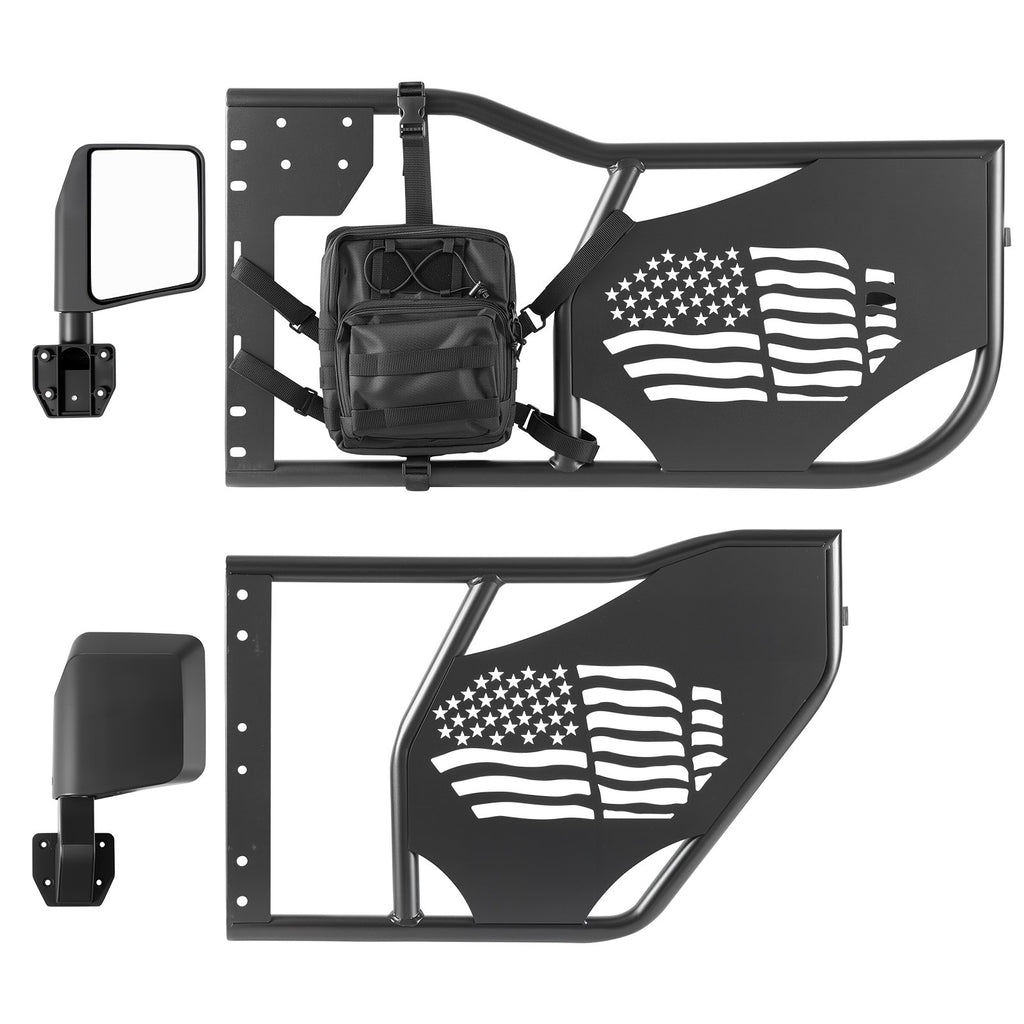 Vamzdinės durelės visureigiams VEVOR Jeep Wrangler JK Unlimited (2007-2018), 4 durų komplektas
