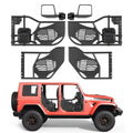 Vamzdinės durys VEVOR Jeep Wrangler JL / Gladiator JT, 4 durų komplektas